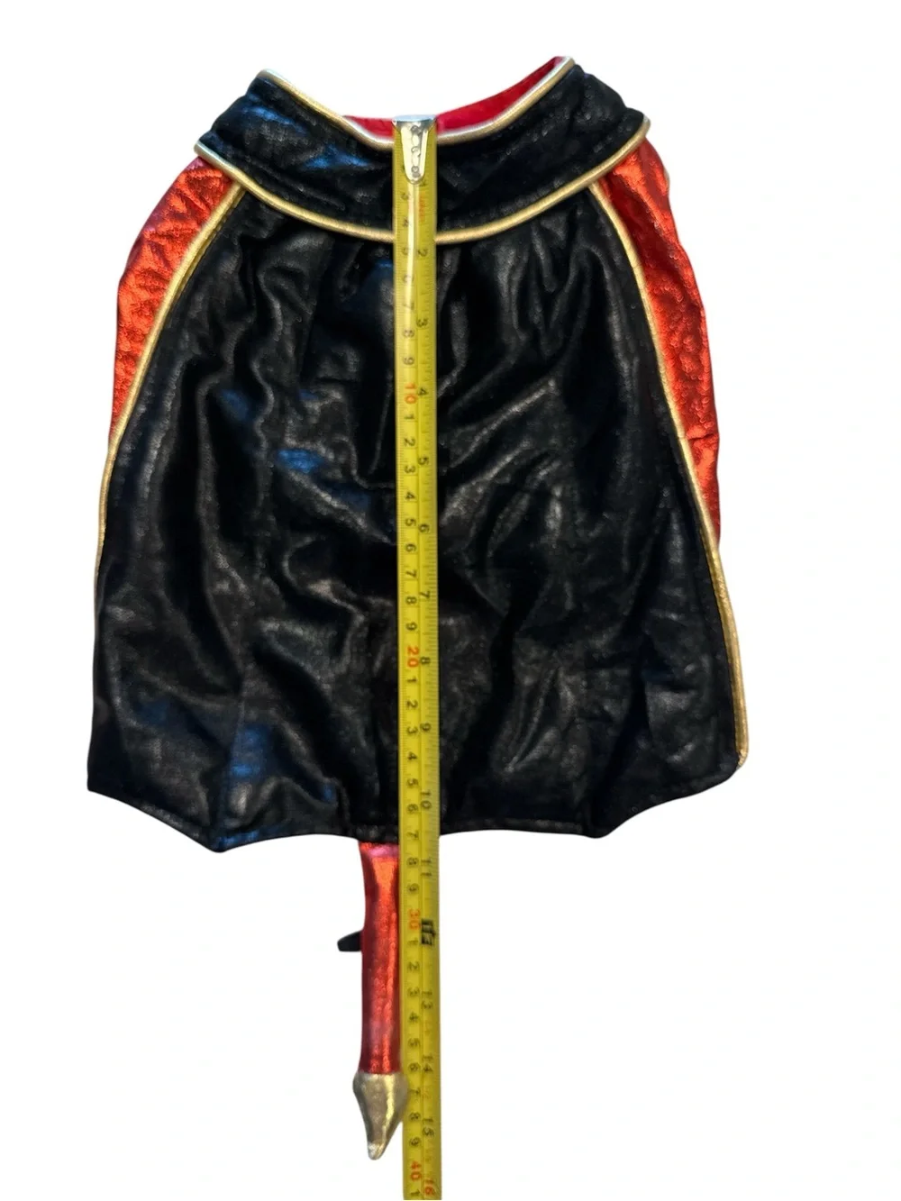 Two- Piece Metallic Red and Black Devil Dog Costume Size Small